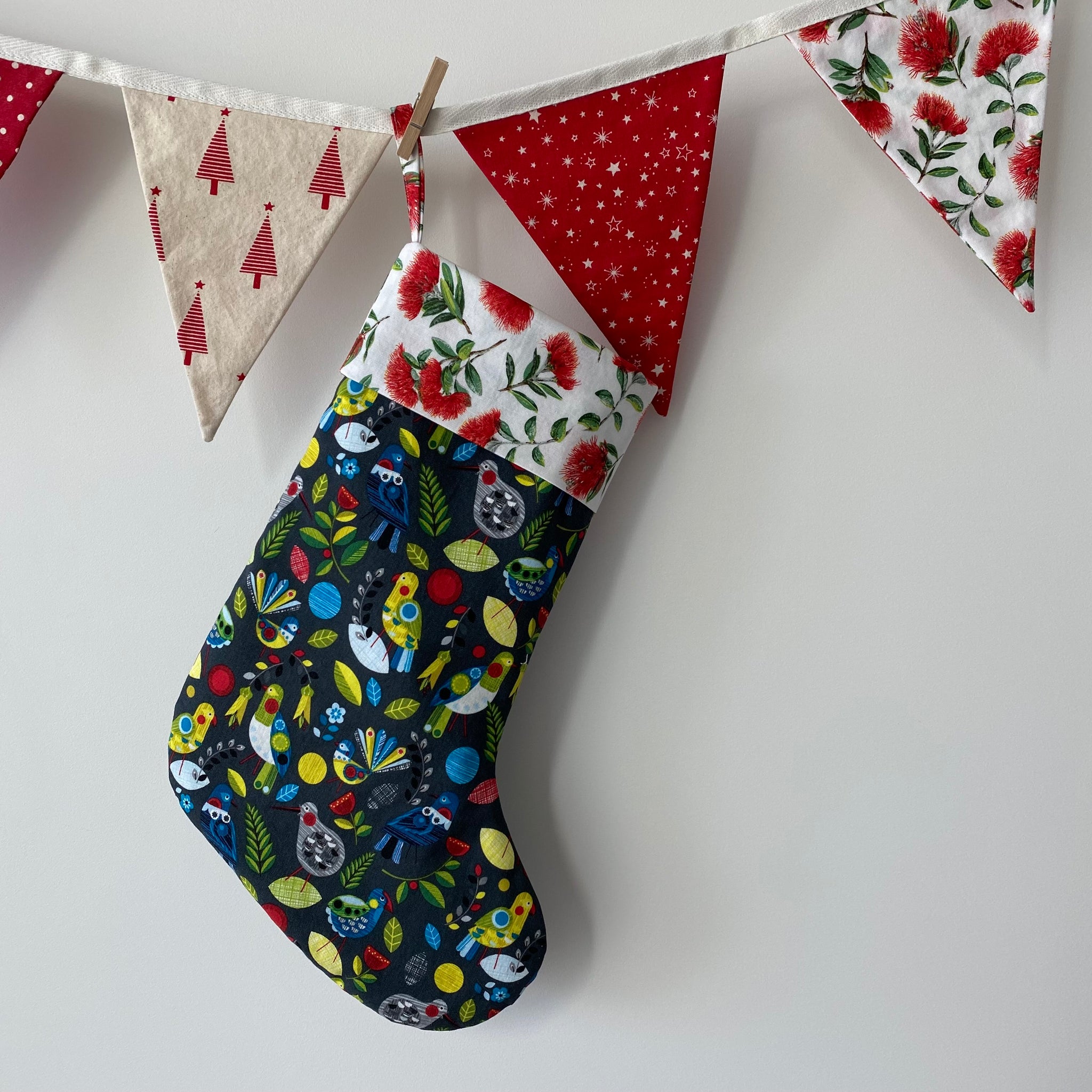 Christmas Stocking - Forest Flock