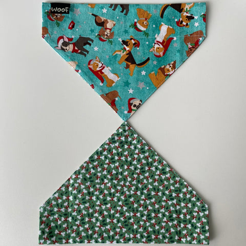Dog Bandana - Over the collar style - Christmas