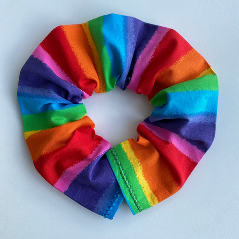 Cat Collar Cover - Cat Size - Rainbow stripes