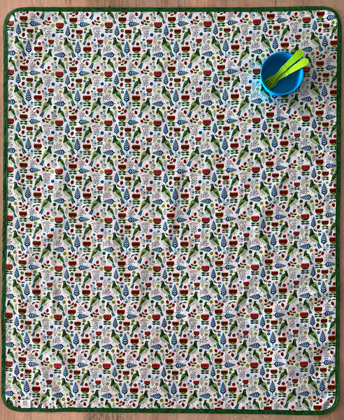 Reversible Play & Splat Mat - Pōhutukawa/Kererū