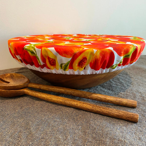 Reusable Bowl Cover - Peaches