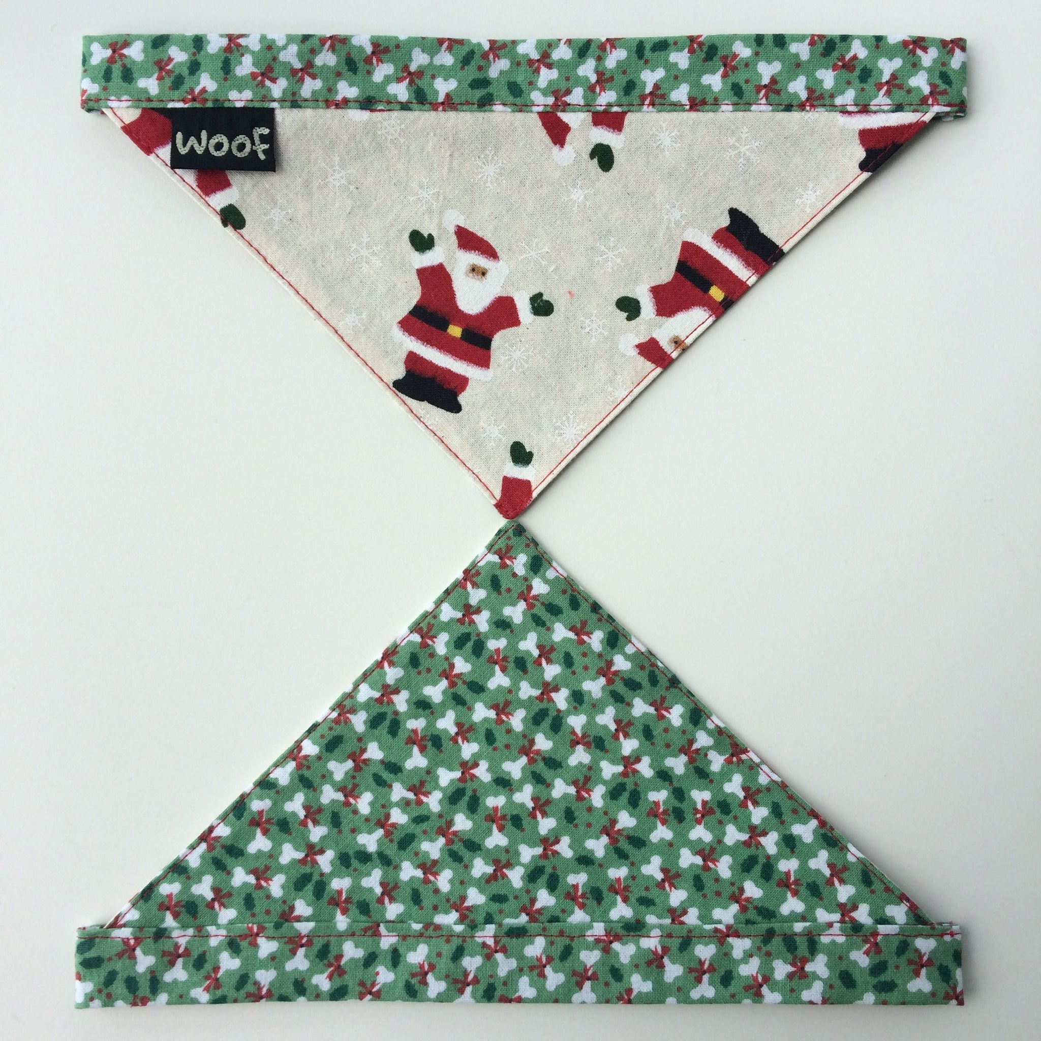 Dog Bandana - Tie on style - Christmas